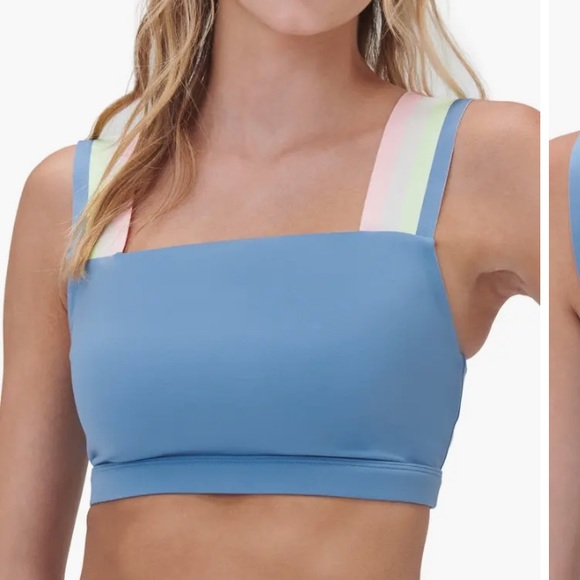 NWOT spiritual gangster Twist Detail Bandeau Sports Bra - Picture 2 of 3